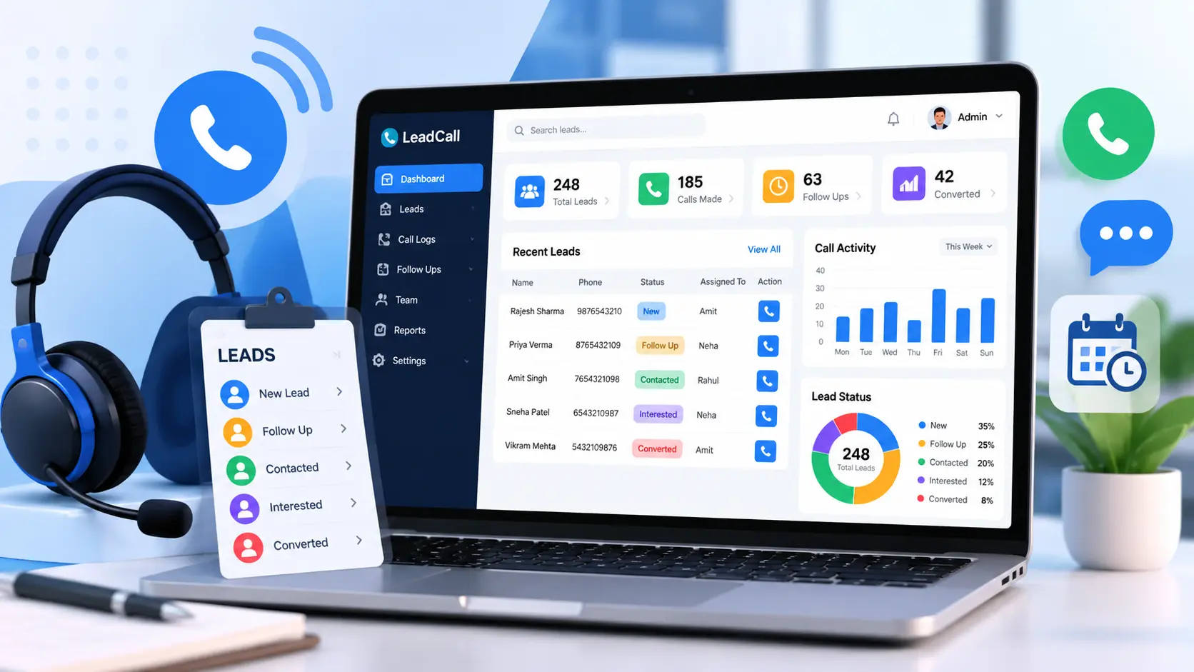 Lead Calling Management System project