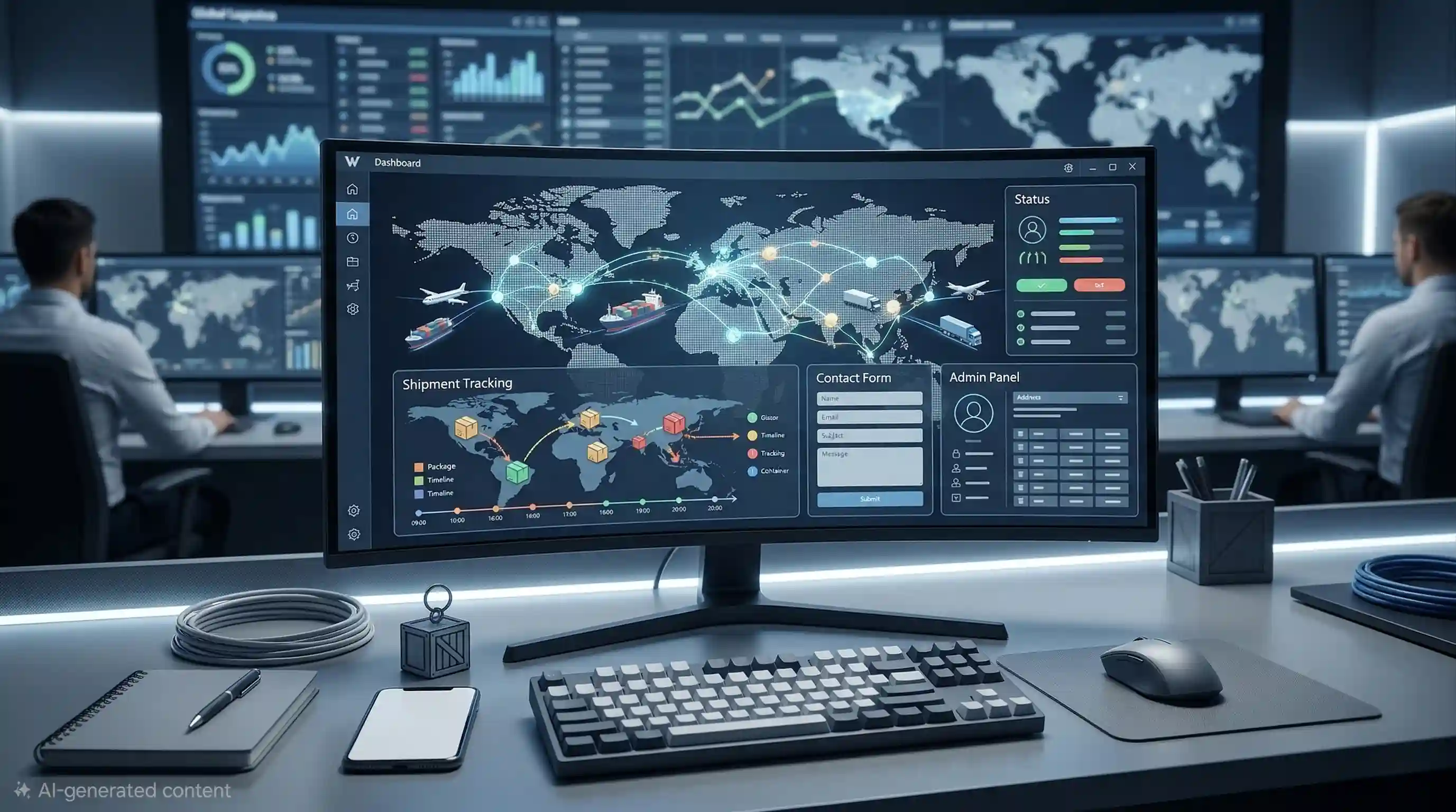 Logistics Management Website with Shipment Tracking project